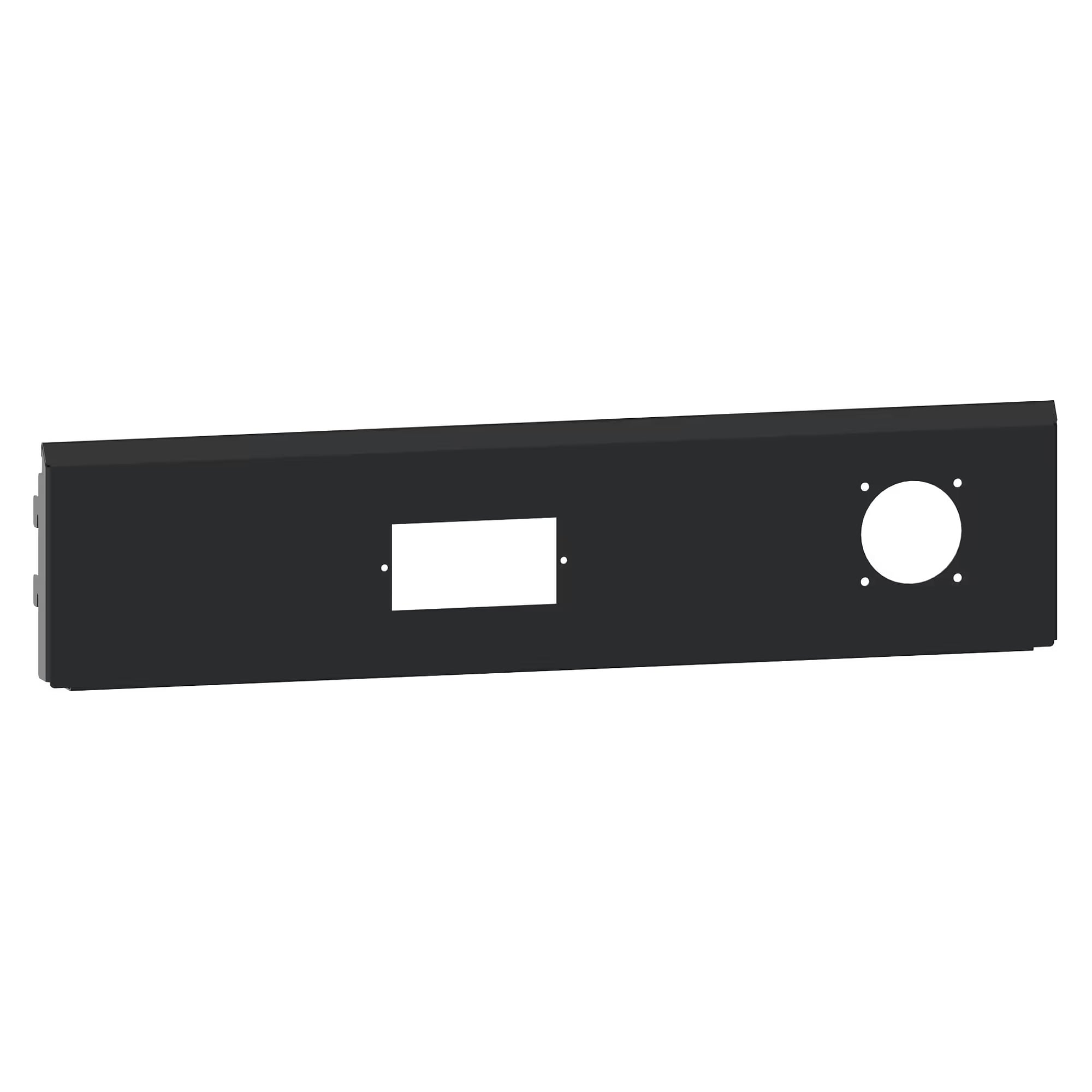 ESD-Energiekanal Blende/Rückwand 665x150 mm (BxH) für 1 Modul und 1 Energieelement - Lista 93.956, Anthrazitgrau RAL 7016