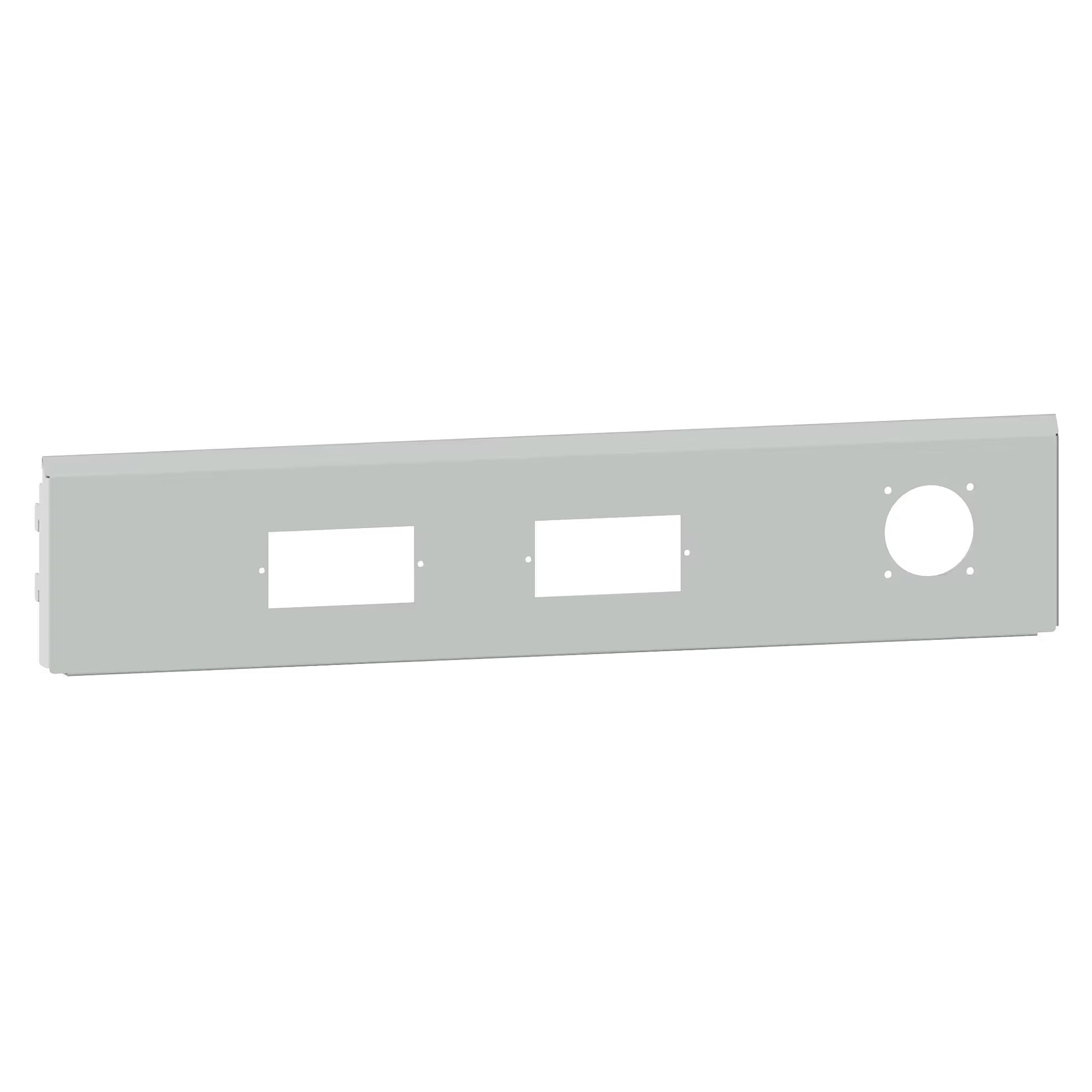 ESD-Energiekanal Blende/Rückwand 750x150 mm (BxH) für 2 Module und 1 Energieelement - Lista 93.957, Hellgrau NCS S 2403-Y