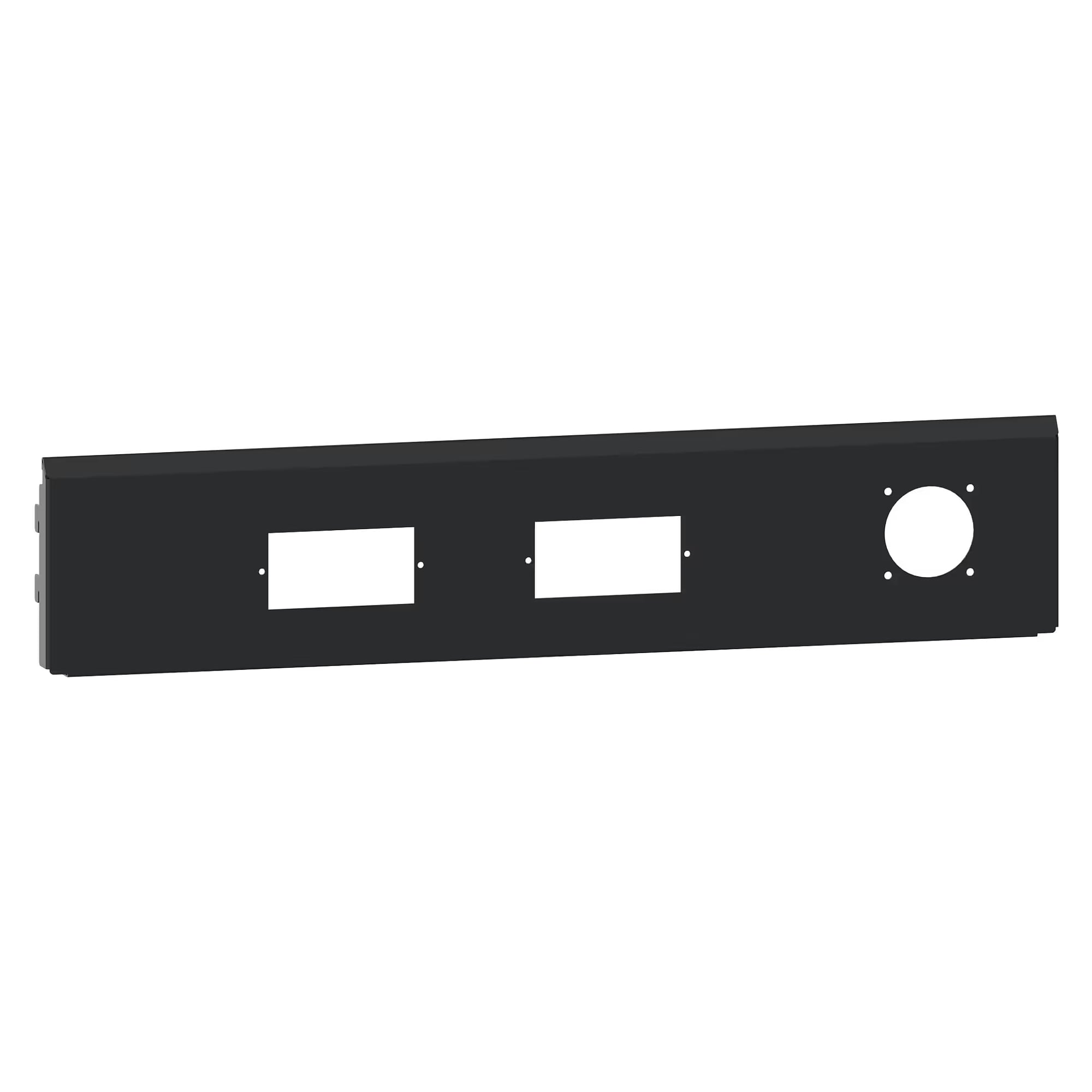 ESD-Energiekanal Blende/Rückwand 750x150 mm (BxH) für 2 Module und 1 Energieelement - Lista 93.957, Anthrazitgrau RAL 7016