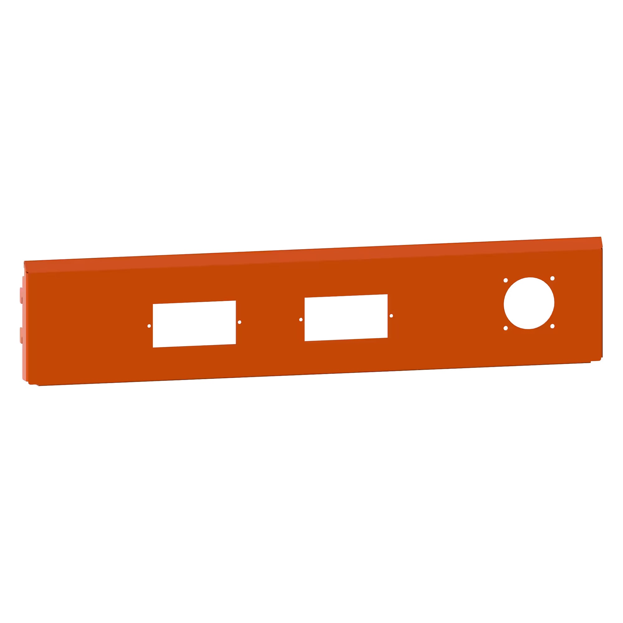 ESD-Energiekanal Blende/Rückwand 750x150 mm (BxH) für 2 Module und 1 Energieelement - Lista 93.957, Orange NCS S 1080-Y40R
