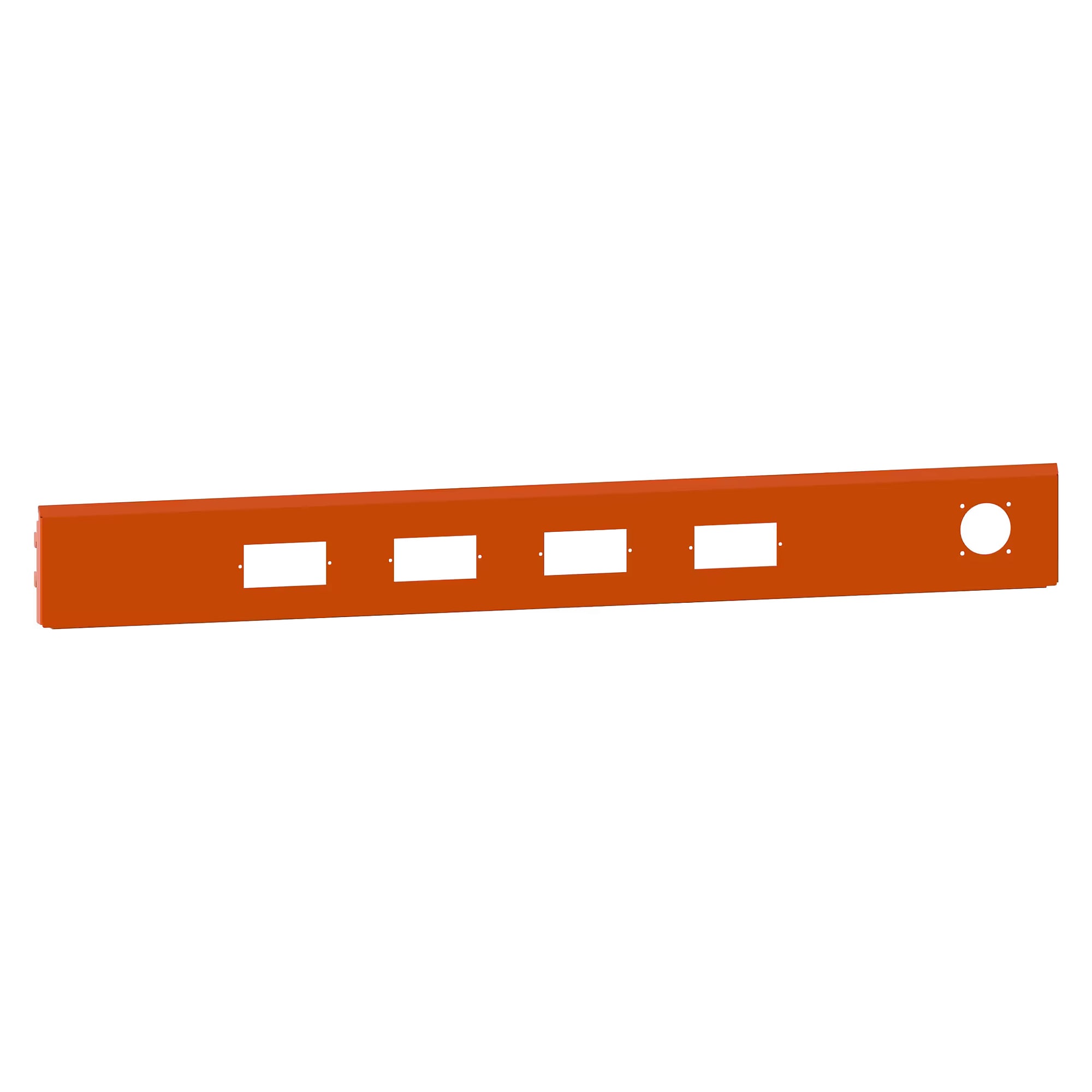 ESD-Energiekanal Blende/Rückwand 1330x150 mm (BxH) für 4 Module und 1 Energieelement - Lista 93.959, Orange NCS S 1080-Y40R