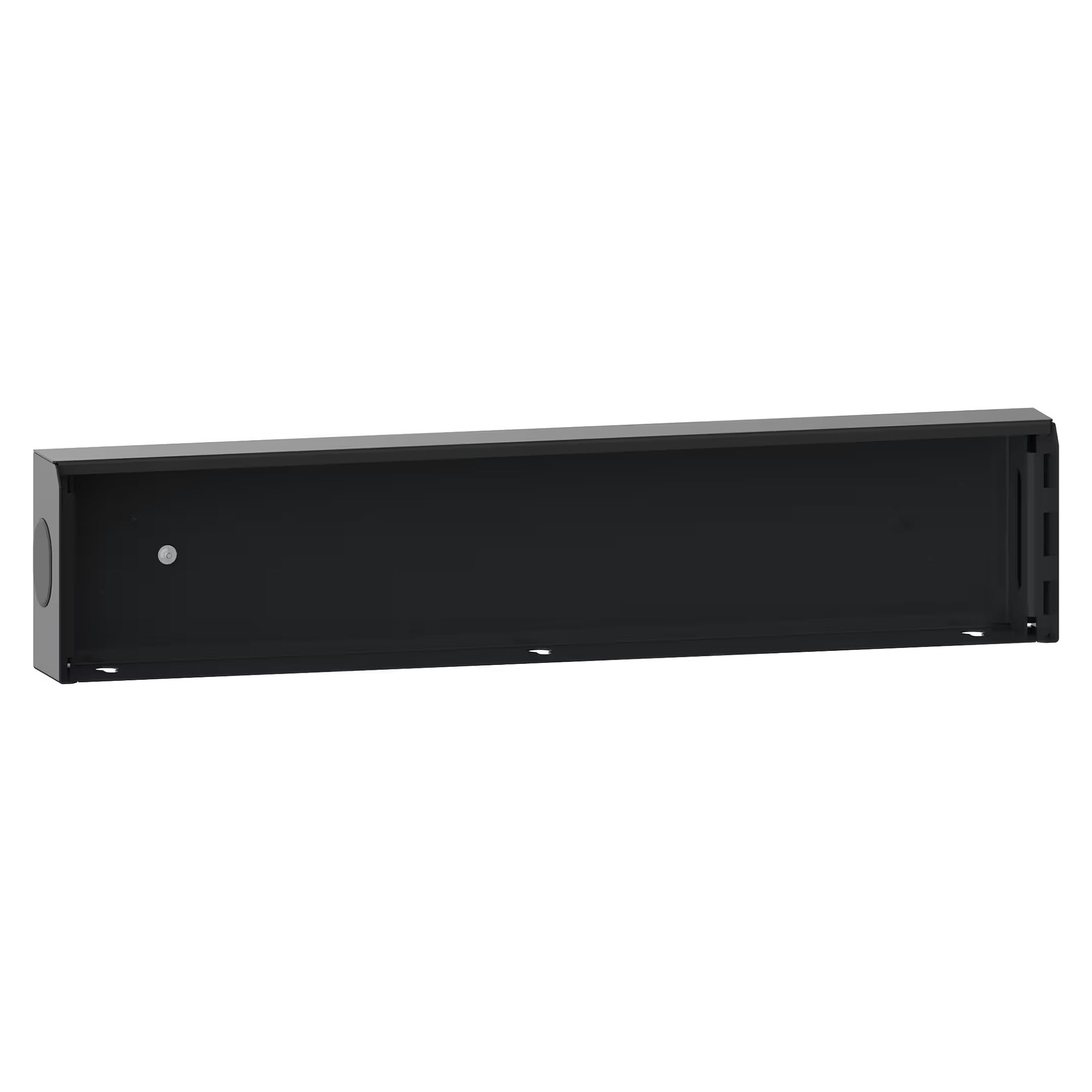 ESD-Grundrahmen 750 mm Modulbreite, 748x75x161 mm, mit Abdeckklappe zur Montage auf Werkbankplatten - Lista 93.977, Anthrazitgrau RAL 7016