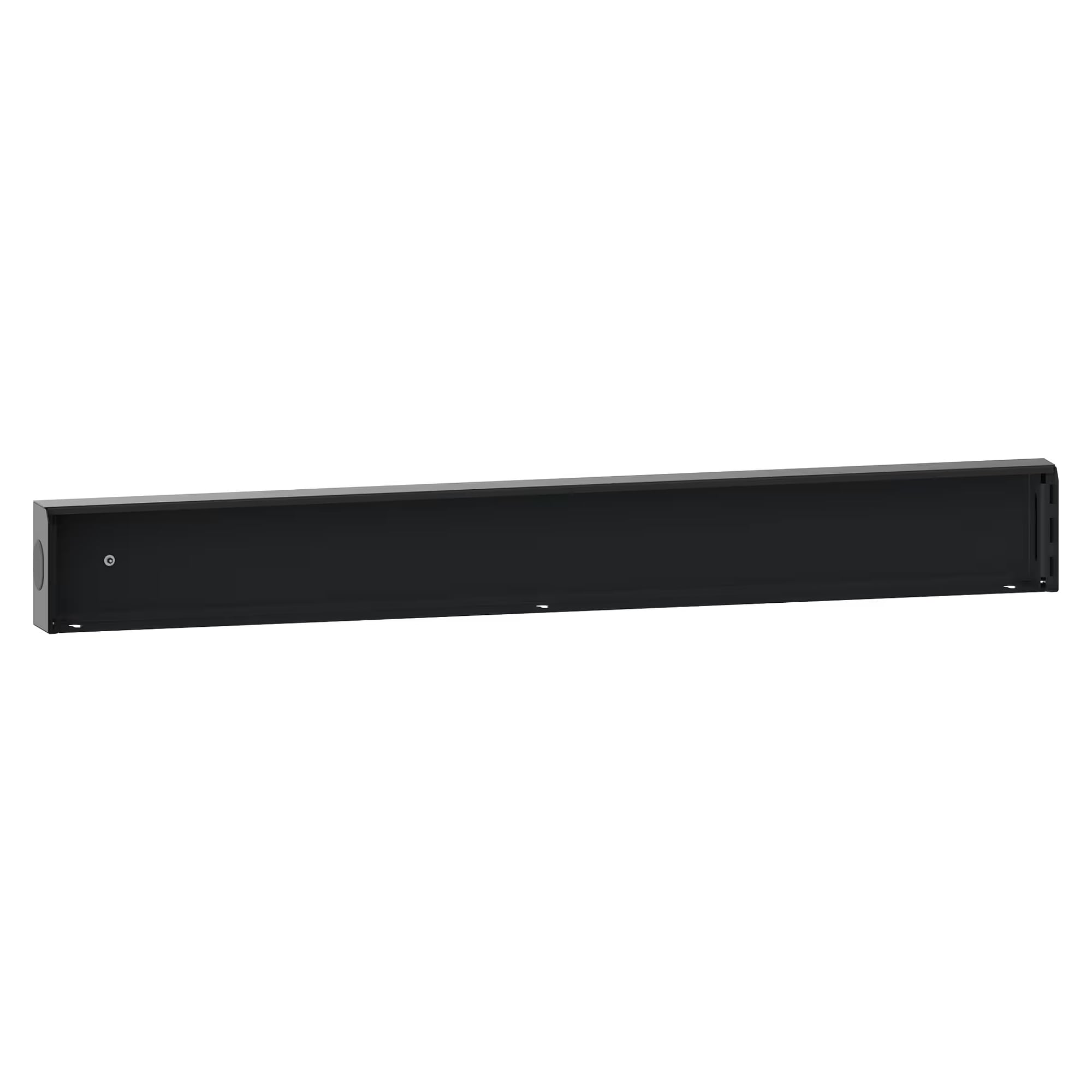 ESD base frame 1330 mm module width, 1328x75x161 mm, with cover flap for mounting on workbench tops - Lista 93.978, Anthracite grey RAL 7016