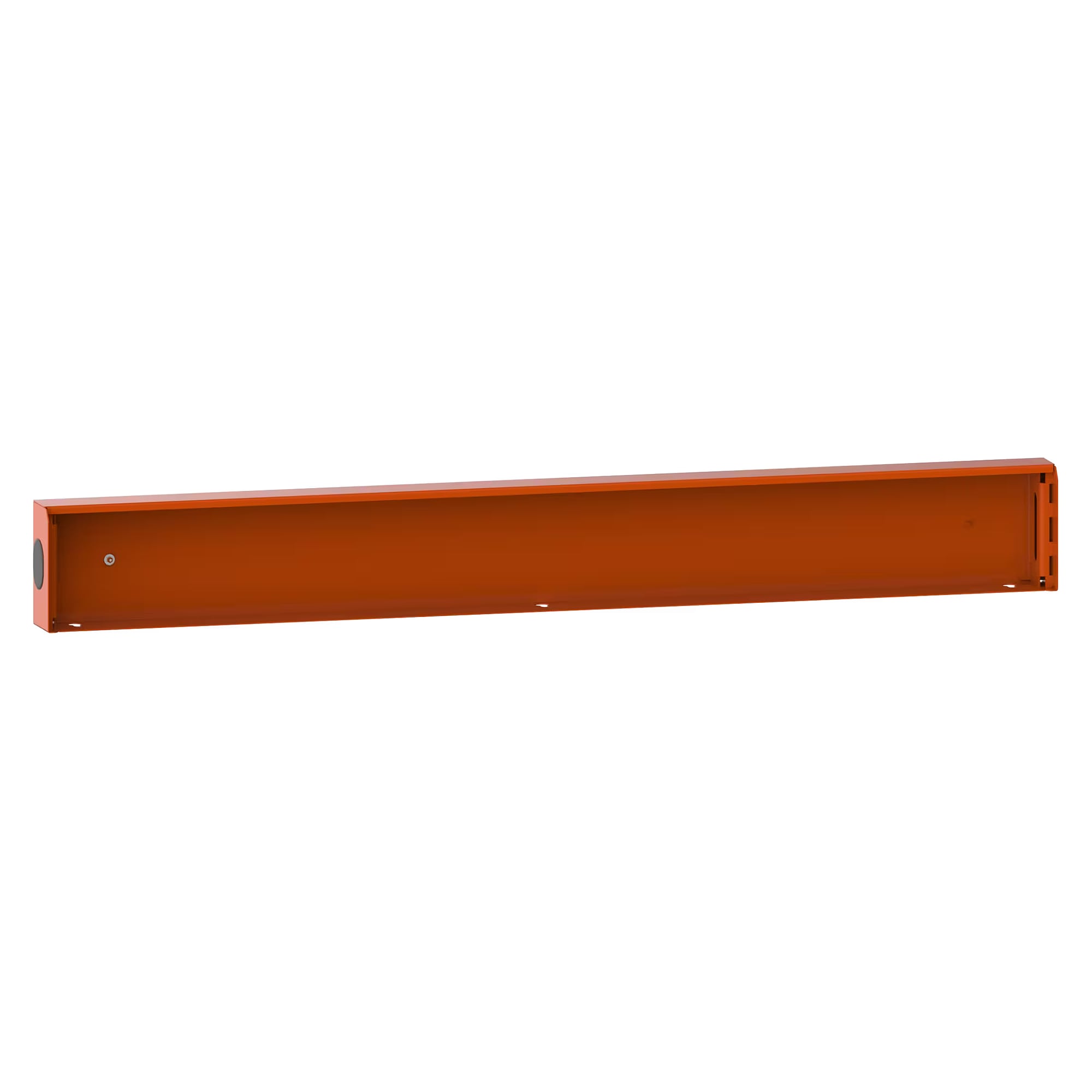 ESD base frame 1330 mm module width, 1328x75x161 mm, with cover flap for mounting on workbench tops - Lista 93.978, Orange NCS S 1080-Y40R
