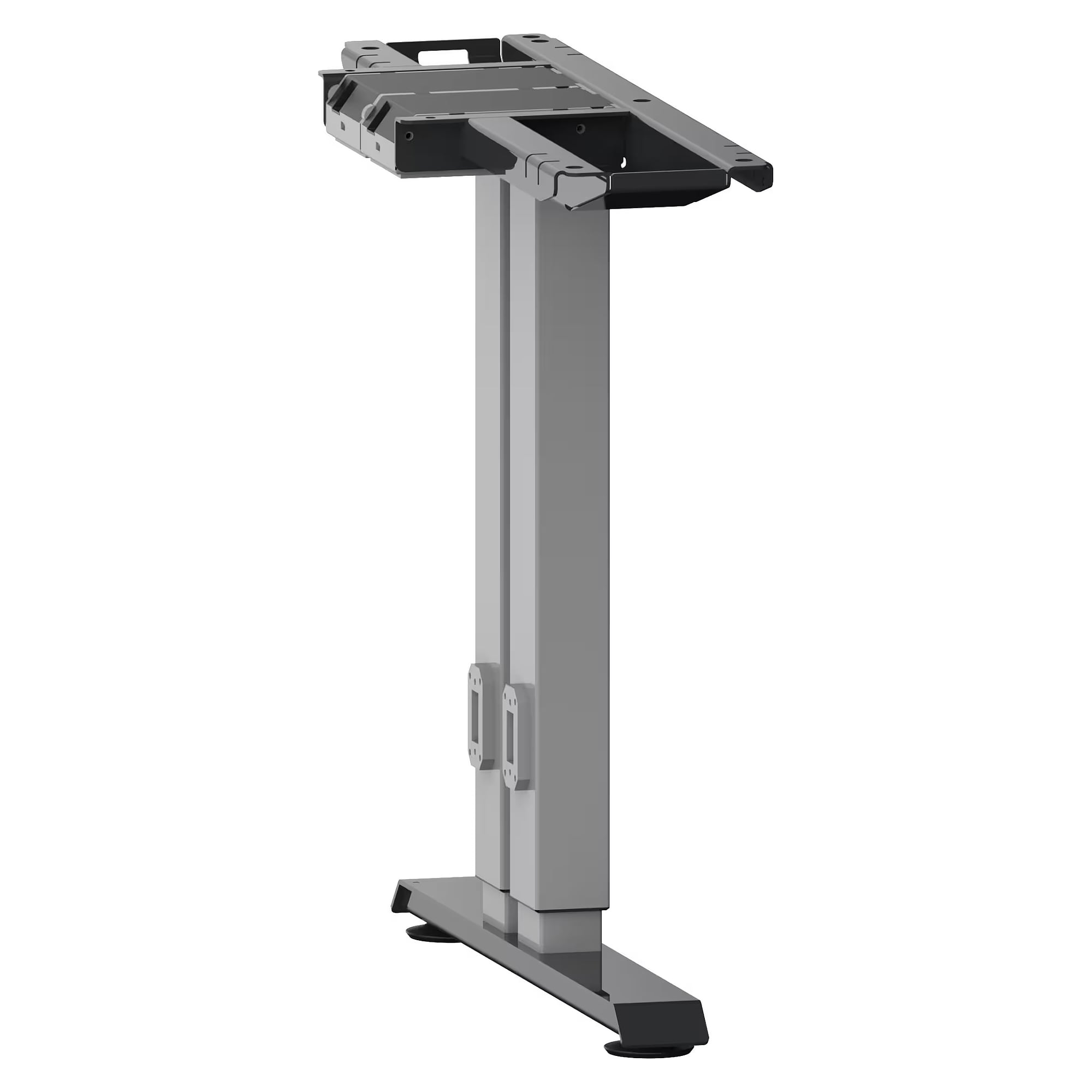 ESD-Arbeitsplatzfuß Duo rechts, elektrisch höhenverstellbar 710-1210 mm, Modultiefe 725 mm, Traverse 678 mm, 200 kg - Lista 90.811, Anthrazitgrau RAL 7016