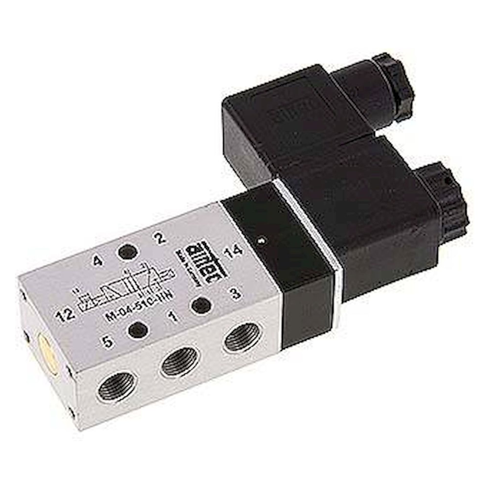 Airtec M 04510HN 24VAC. 5/2-Wege Magnetventil, G 1/8", Luftfeder, 24 V AC, Standard