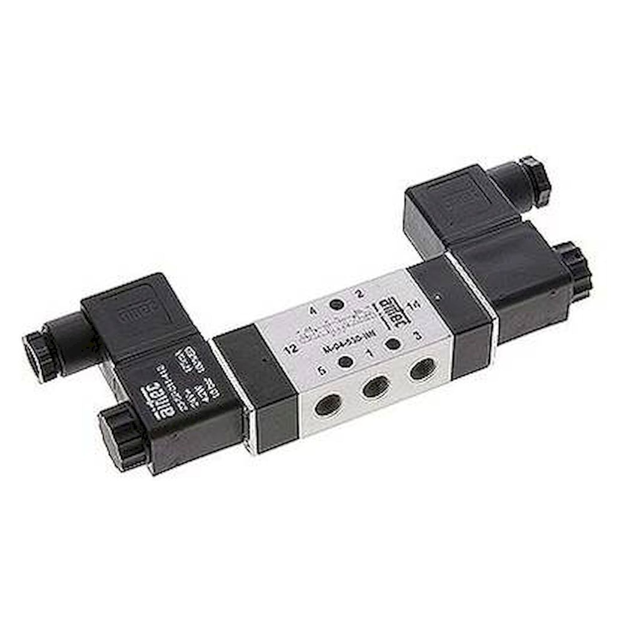 Airtec M 04530HN 230V. 5/3-Wege Magnetventil, G 1/8", Mittelstellung geschlossen, 230 V AC