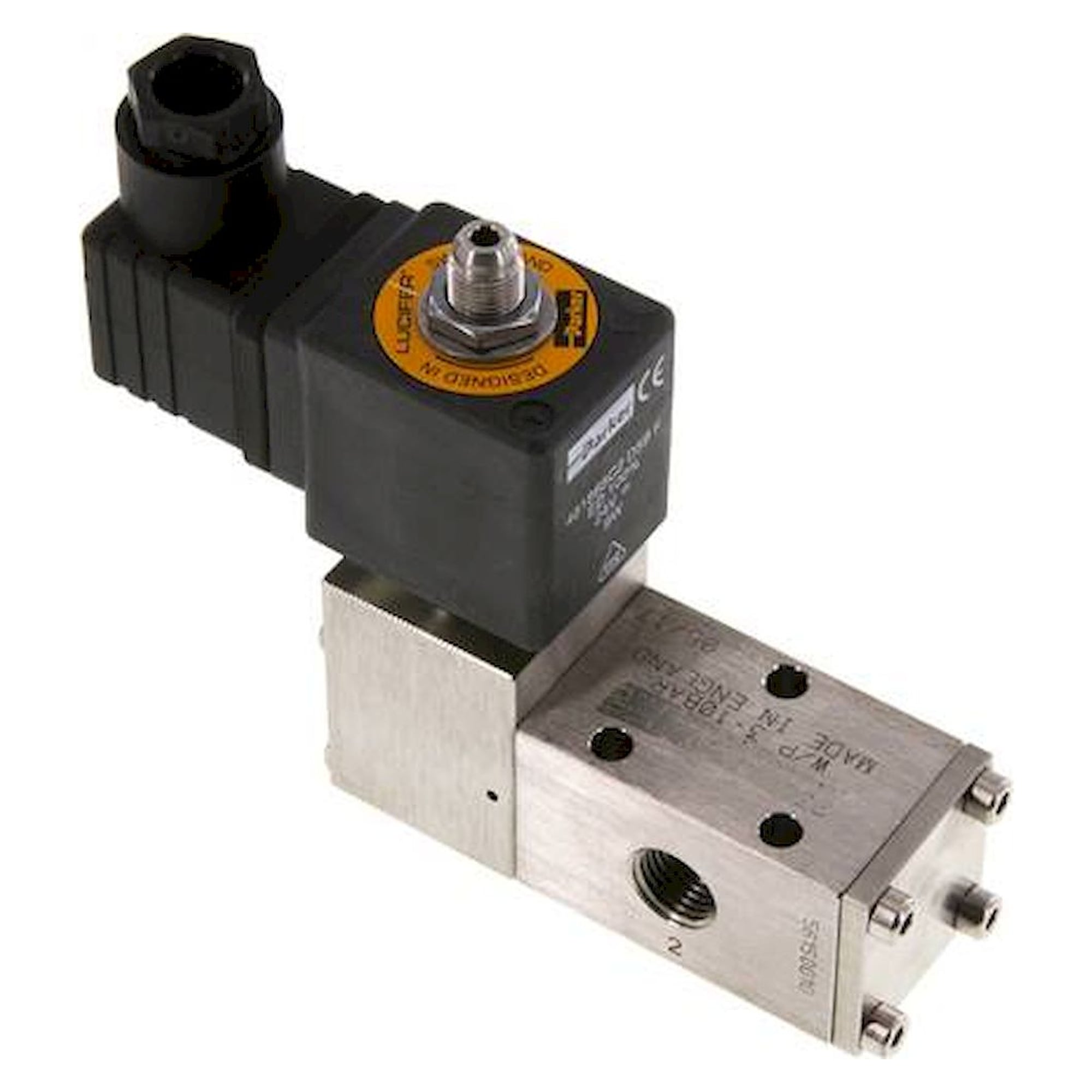 M 05311 ESG 230V. 3/2-Wege (NC) Magnetventil, G 1/4", Federrückstellung, 230 V AC