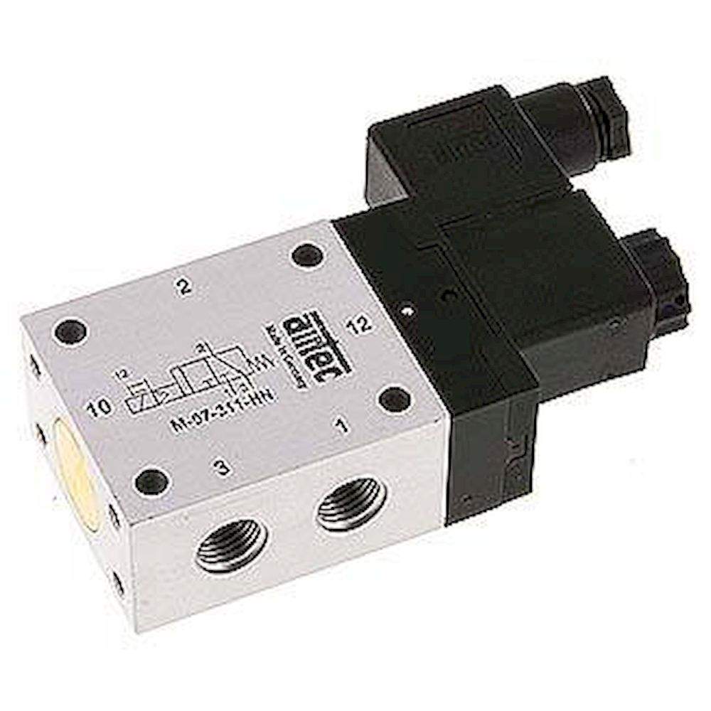 Airtec M 07311HN 24V=. 3/2-Wege Magnetventil, G 1/4", Federrückstellung (NC), 24 V DC, Standard