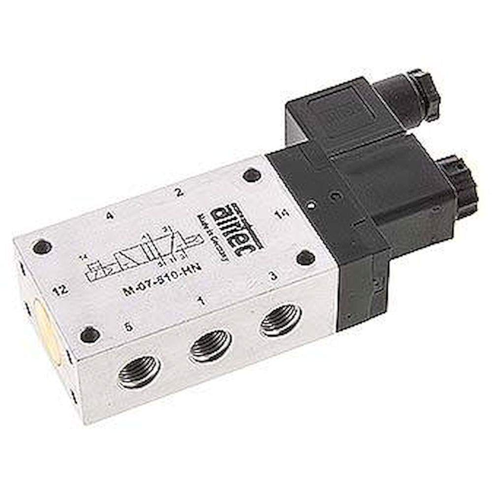 Airtec M 07510HN 230V. 5/2-Wege Magnetventil, G 1/4", Luftfeder, 230 V AC, Standard