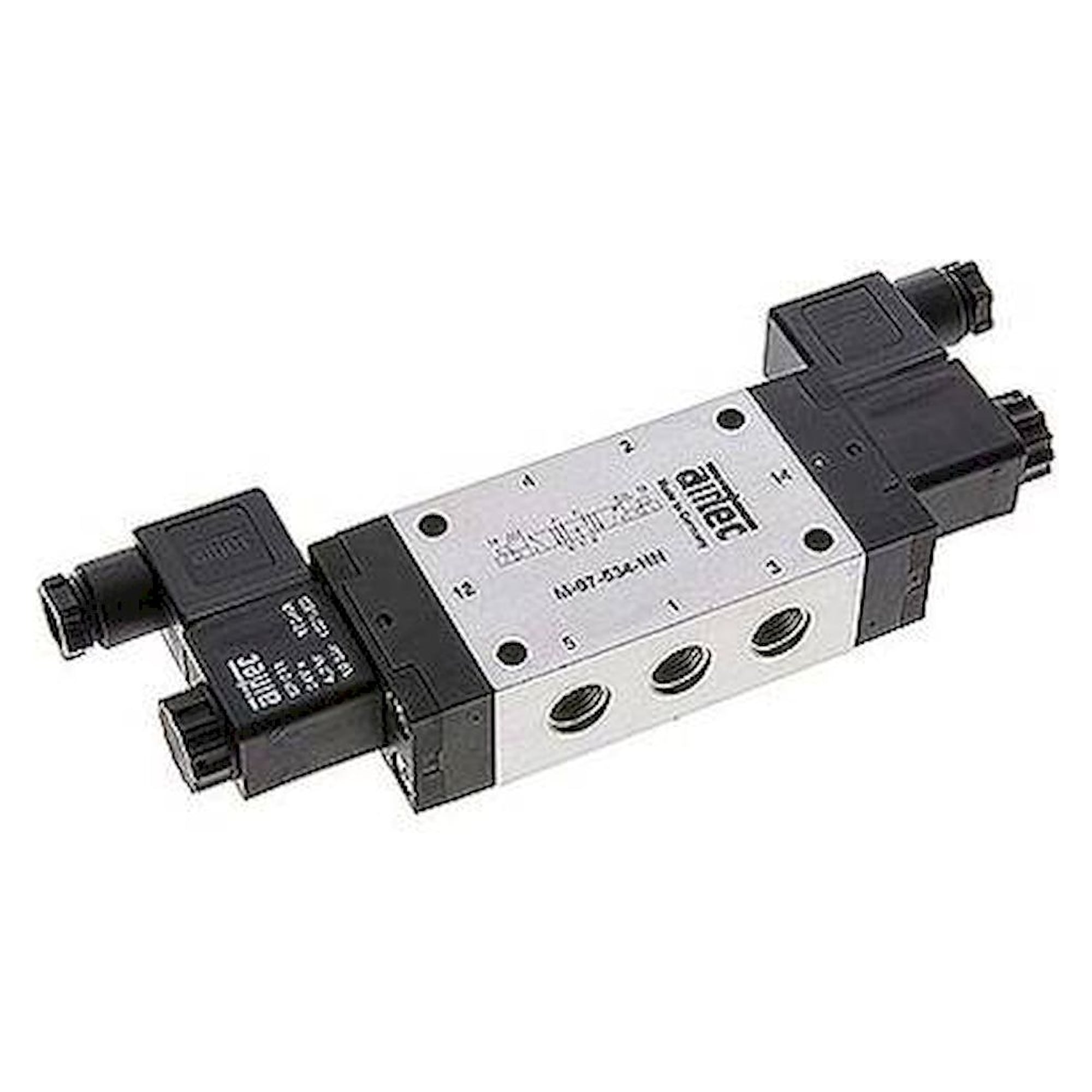Airtec M 07534HN 230V. 5/3-Wege Magnetventil, G 1/4", Mittelstellung belüftet, 230 V AC