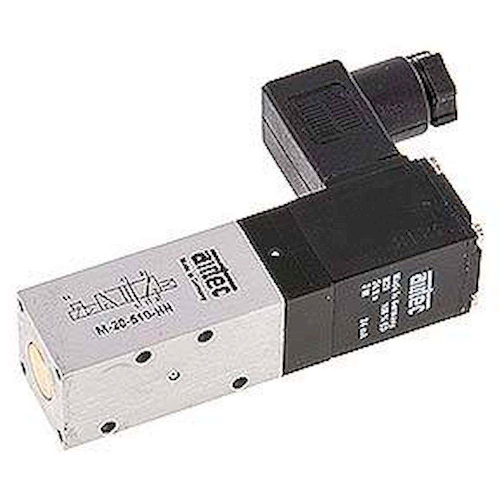 Airtec M 20510HN 12V=. 5/2-Wege Magnetventil, M 5, Luftfeder, 12 V DC, Standard