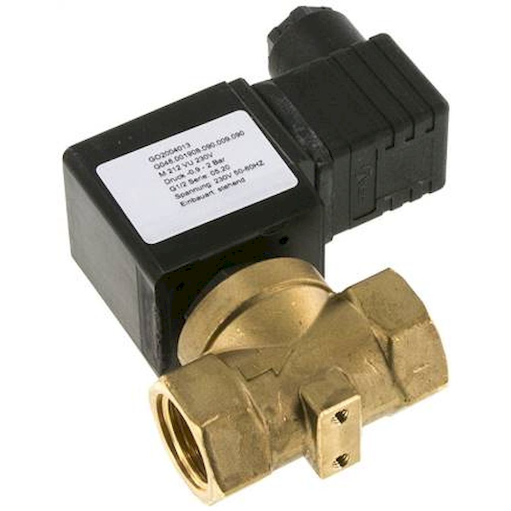 M-212-VU-230V. 2/2-way vacuum valve (NC), G 1/2", -0,9 to 2bar, 230V AC