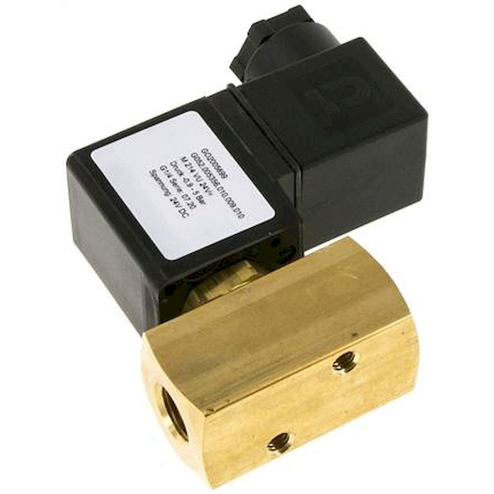 M-214-VU-230V. 2/2-way vacuum valve (NC), G 1/4", -0,9 to 5bar, 230V AC