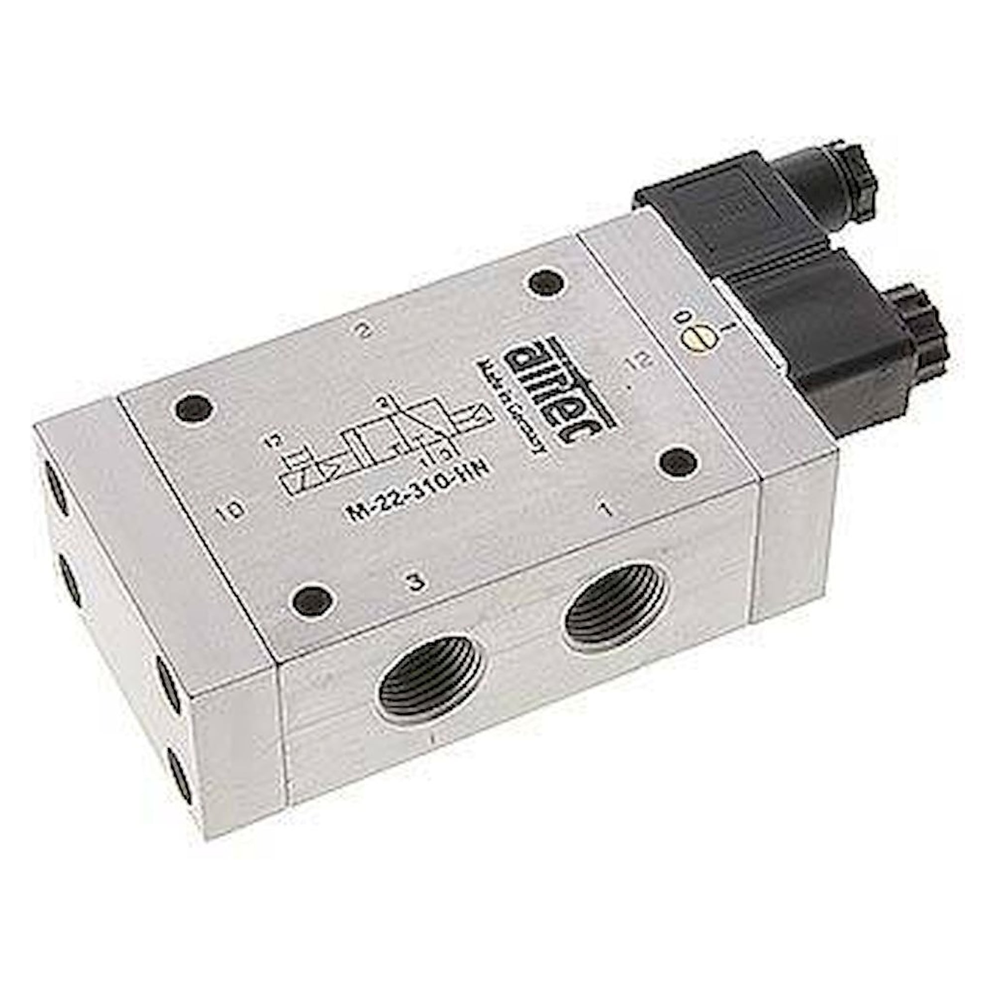 Airtec M 22310HN 12V=. 3/2-Wege Magnetventil, G 1/2", Luftfederrückstellung (NC), 12 V DC, Standard