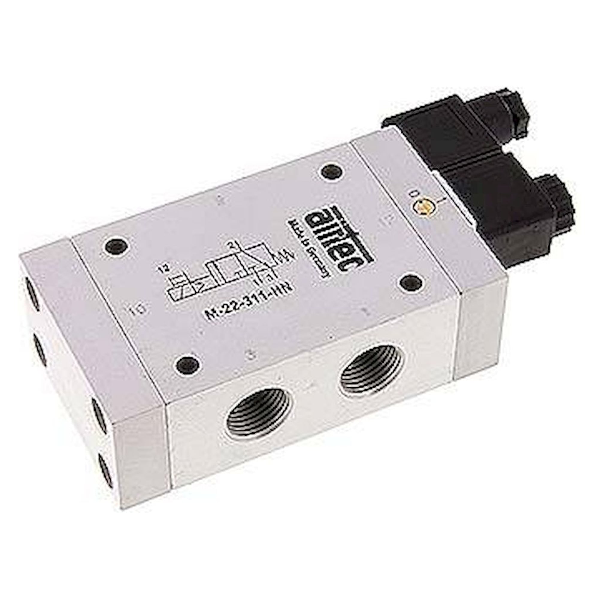 Airtec M 22311HN 12V=. 3/2-Wege Magnetventil, G 1/2", Federrückstellung (NC), 12 V DC, Standard
