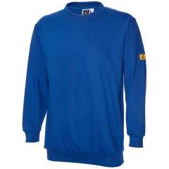ESD Sweat-Shirt kobaltblau 300 gr/m2