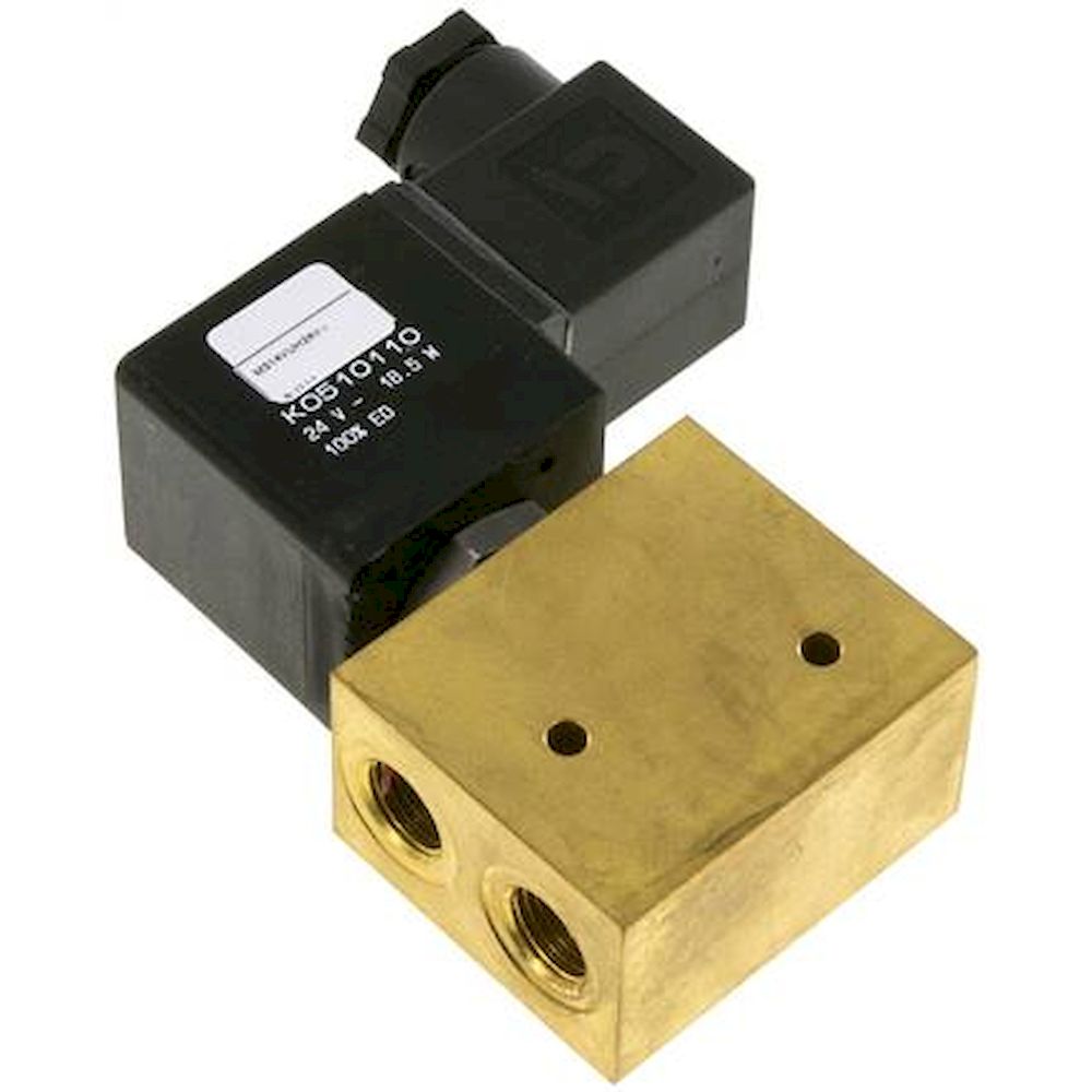 M 314 VU H 24V=. 3/2-way vacuum valve, G 1/4", -0,9 to 8bar, 24 V DC