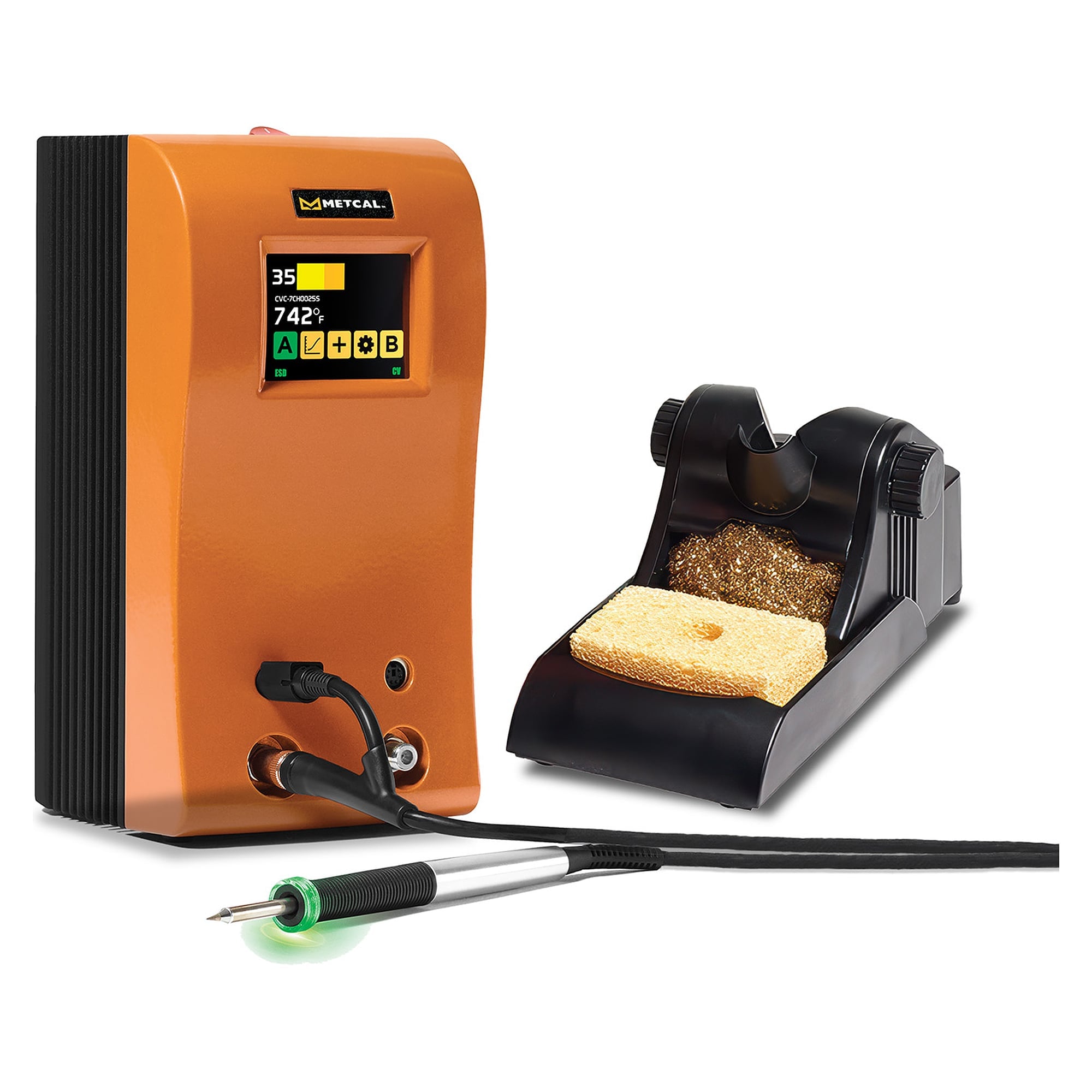 Station de soudage 80 W avec Connection Validation, fer CV-H1-AV et support - Metcal CV-5210