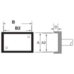 Metcal SMTC-1115. SMD-Lötspitze für Geräteserie MX für Bauteil QFP 48, Serie 700/412 °C