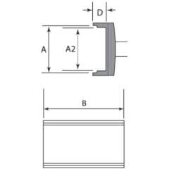 Metcal SMTC-1124. SMD soldering tip for device series MX for component SOIC-16, series 700/412 °C