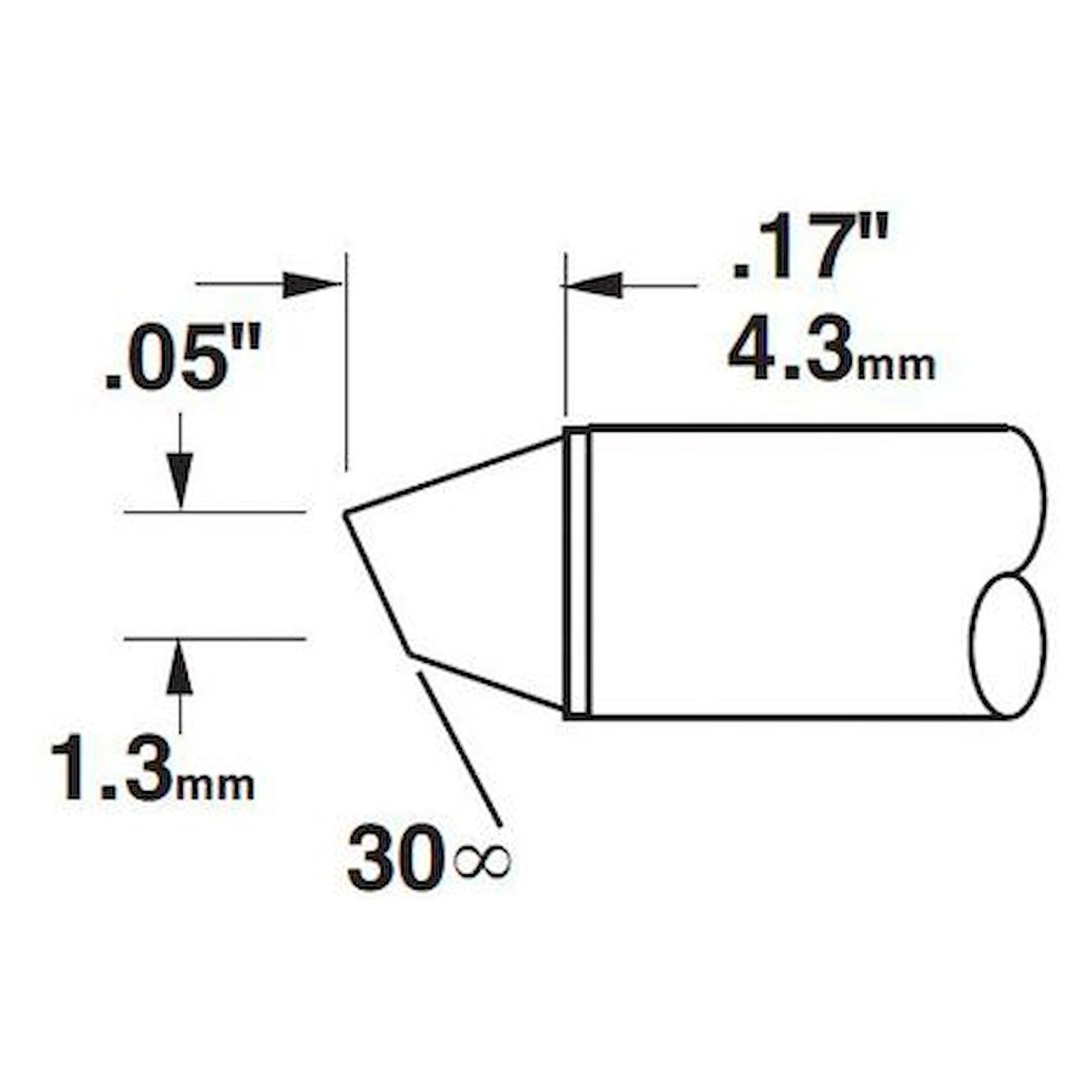 Metcal STTC-115. Soldering tip for device series MX series 700/412 °C, with integrated heating