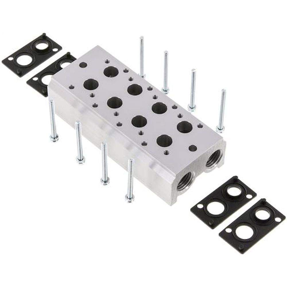 YPC MF2300-4. Reihenleiste (4-fach) für SF2000 (3/2-Wege)