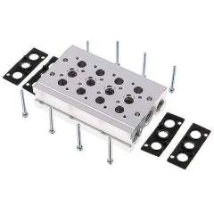 YPC MF2500-4. Reihenleiste (4-fach) für SF2000 (5/2 und 5/3-Wege)