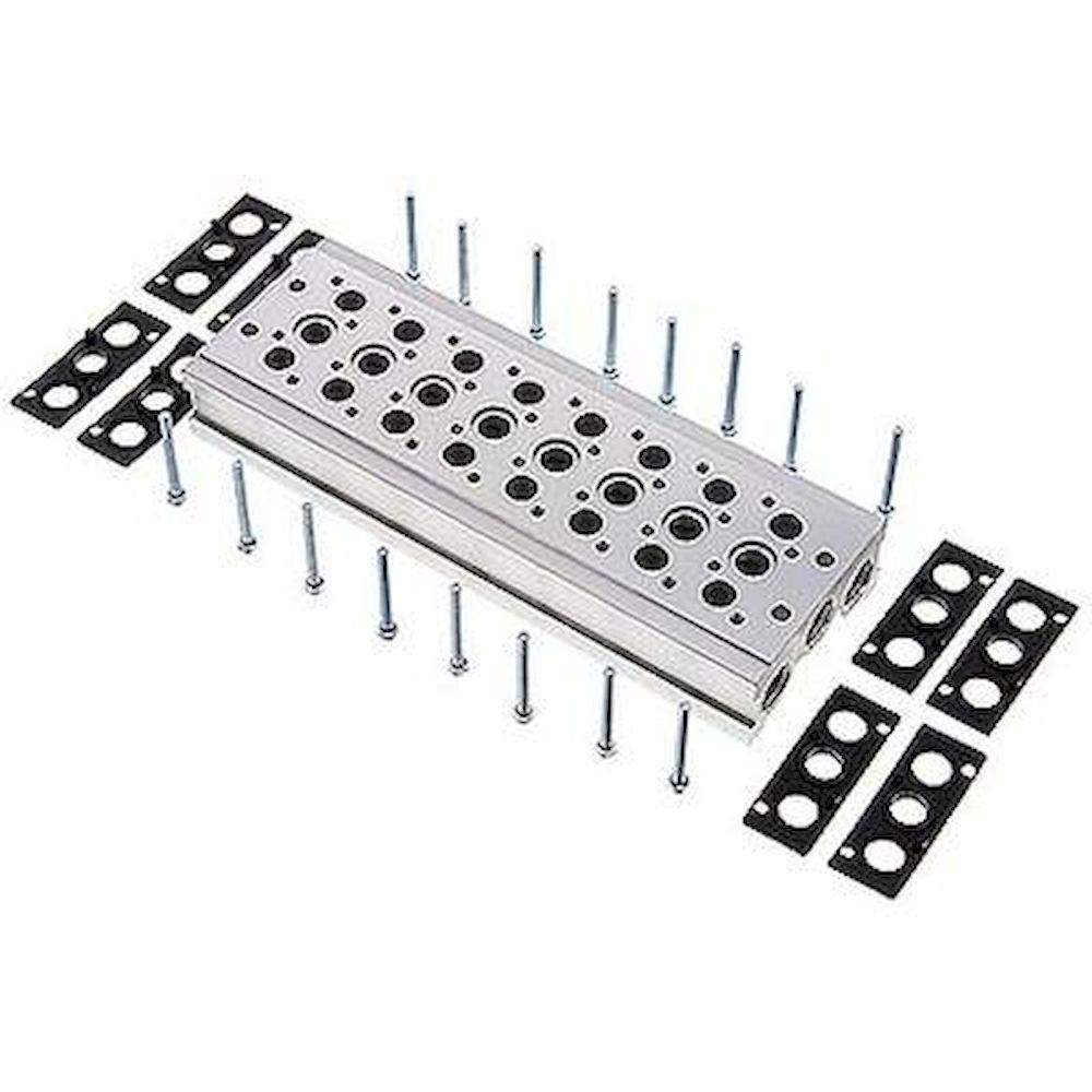 YPC MF2500-8. Reihenleiste (8-fach) für SF2000 (5/2 und 5/3-Wege)