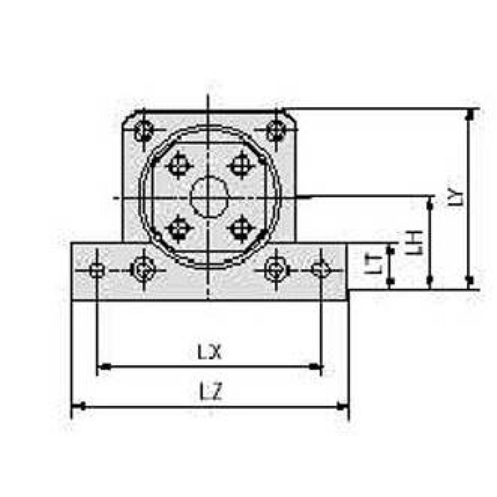 SMC MGZ-F06. MGZ, Accessory, Mounting Brackets
