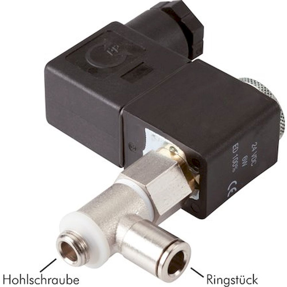 MHZO 260 115V. Hohlschrauben-Magnetventil G 1/8"-6, 2/2-Wege (NO), 115 V AC