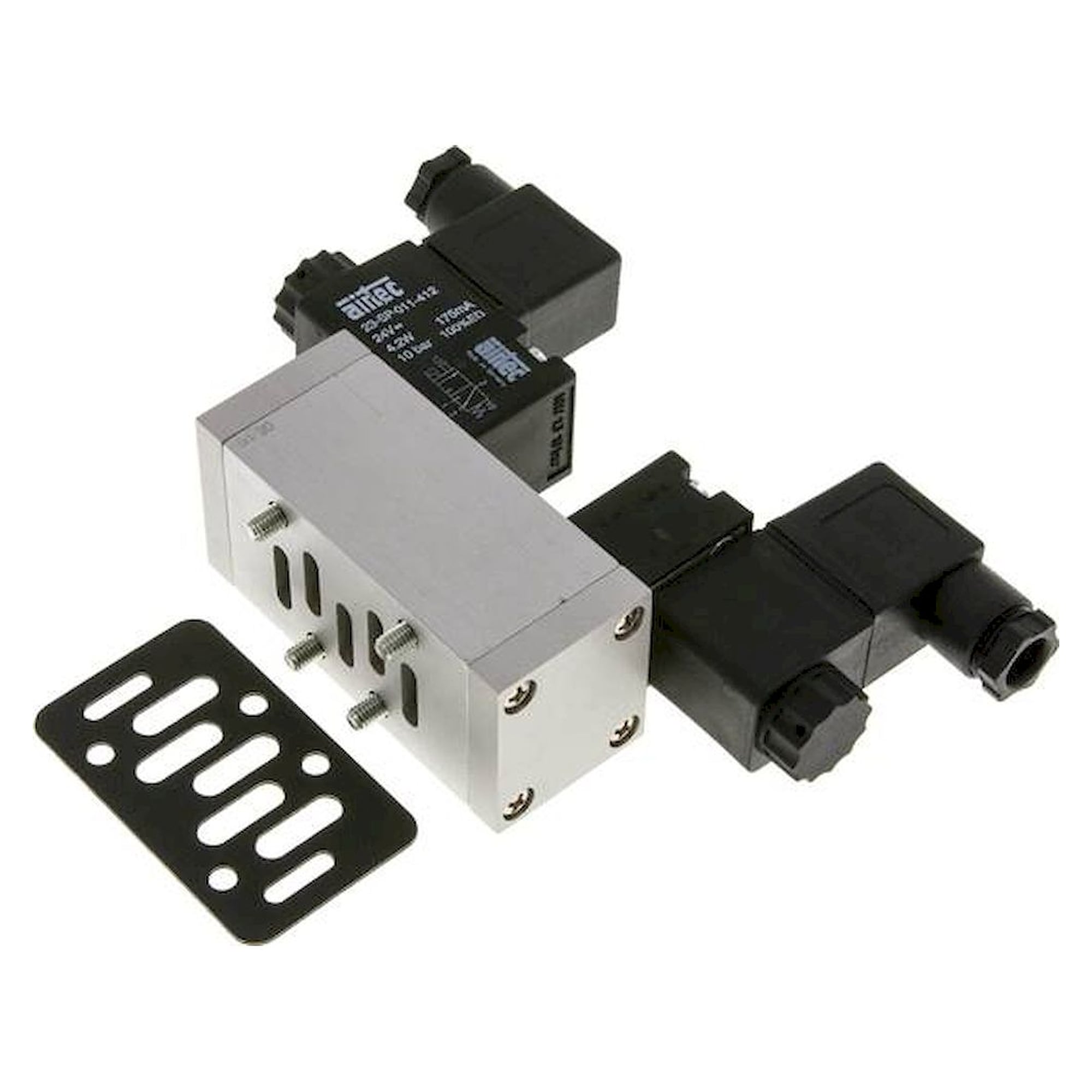 Airtec MI 01530HN 24V=. ISO-Ventil (Größe 1), 5/3-Wege Mittelstellung geschlossen, 24 V DC