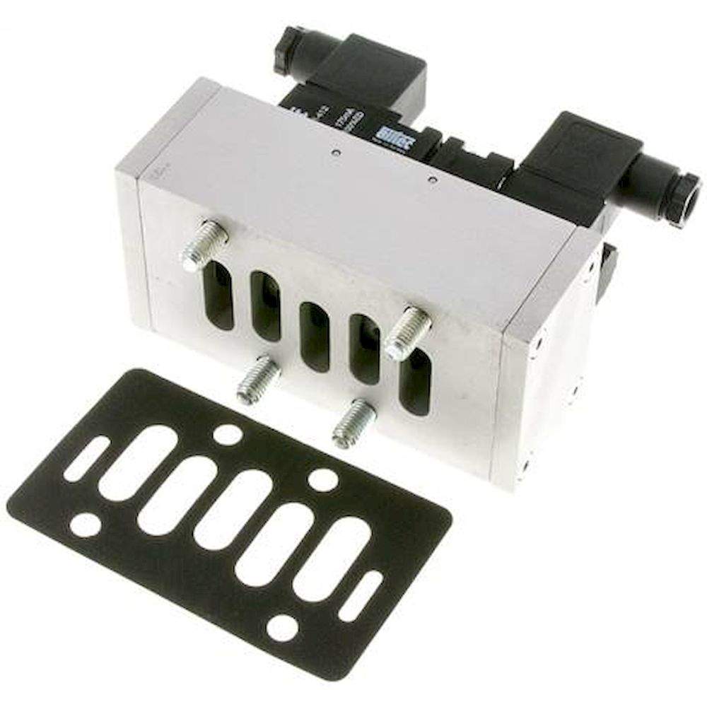Airtec MI 03533HN 24V=. ISO-Ventil (Größe 3), 5/3-Wege Mittelstellung entlüftet, 24 V DC