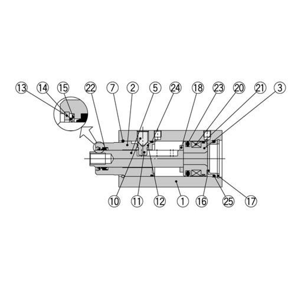 SMC MK12Z-GS. Positionierstift-Set