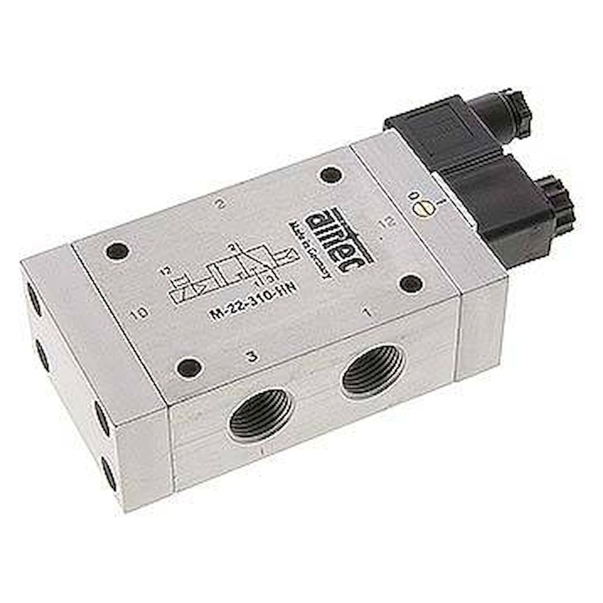 Airtec MO 22310HN 230V. 3/2-Wege Magnetventil, G 1/2", Luftfederrückstellung (NO), 230 V AC, Standard