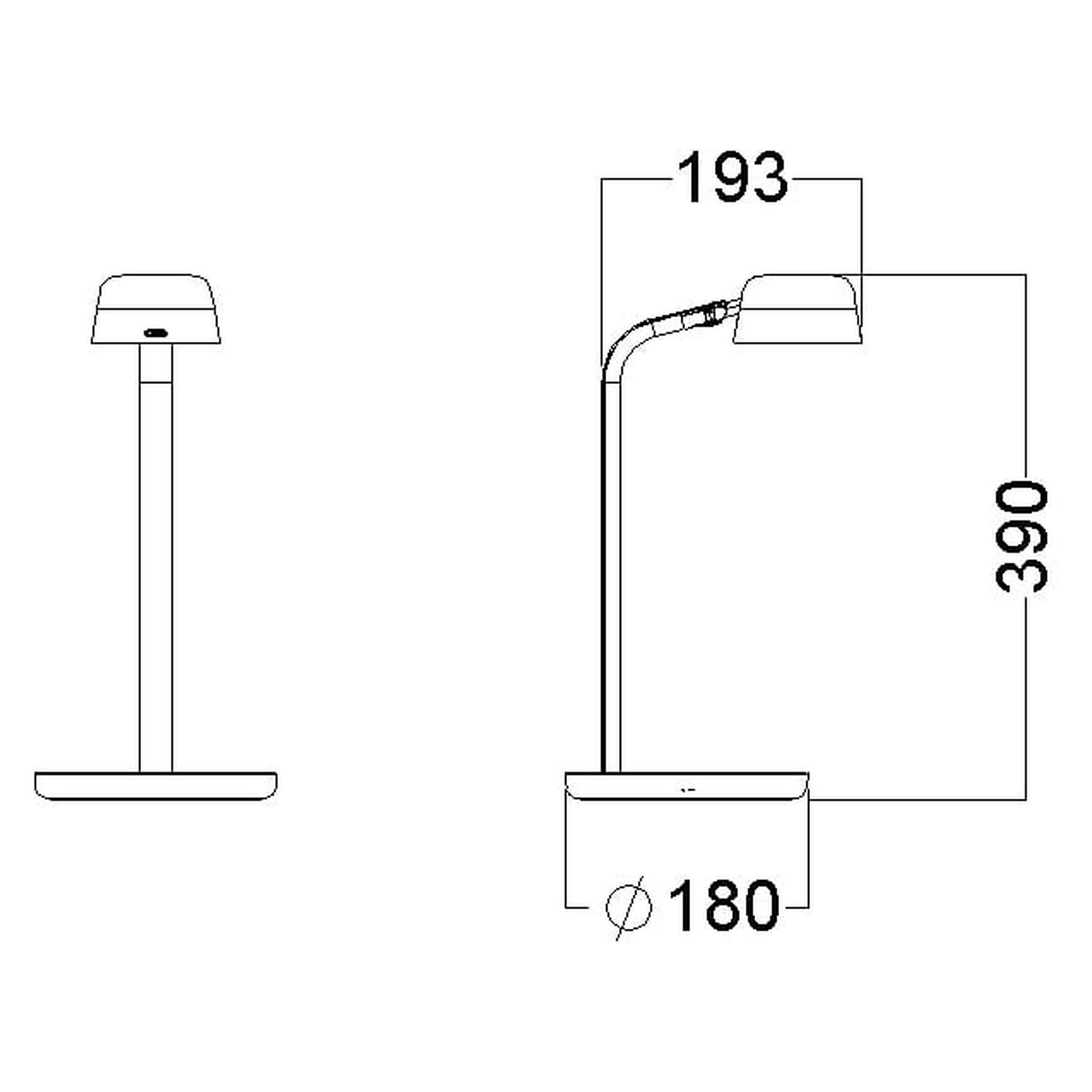 Glamox Motus arm-based luminaire, 810 lm, Tunable White
