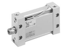 SMC MDUB25-100DMZ. M(D)U Plate Cylinder, Double Acting, Single Rod w/Auto Switch Mounting Groove