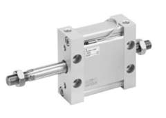 SMC MDUWB25-100DMZ. M(D)UW Plate Cylinder, Double Acting, Double Rod w/Auto Switch Mounting Groove