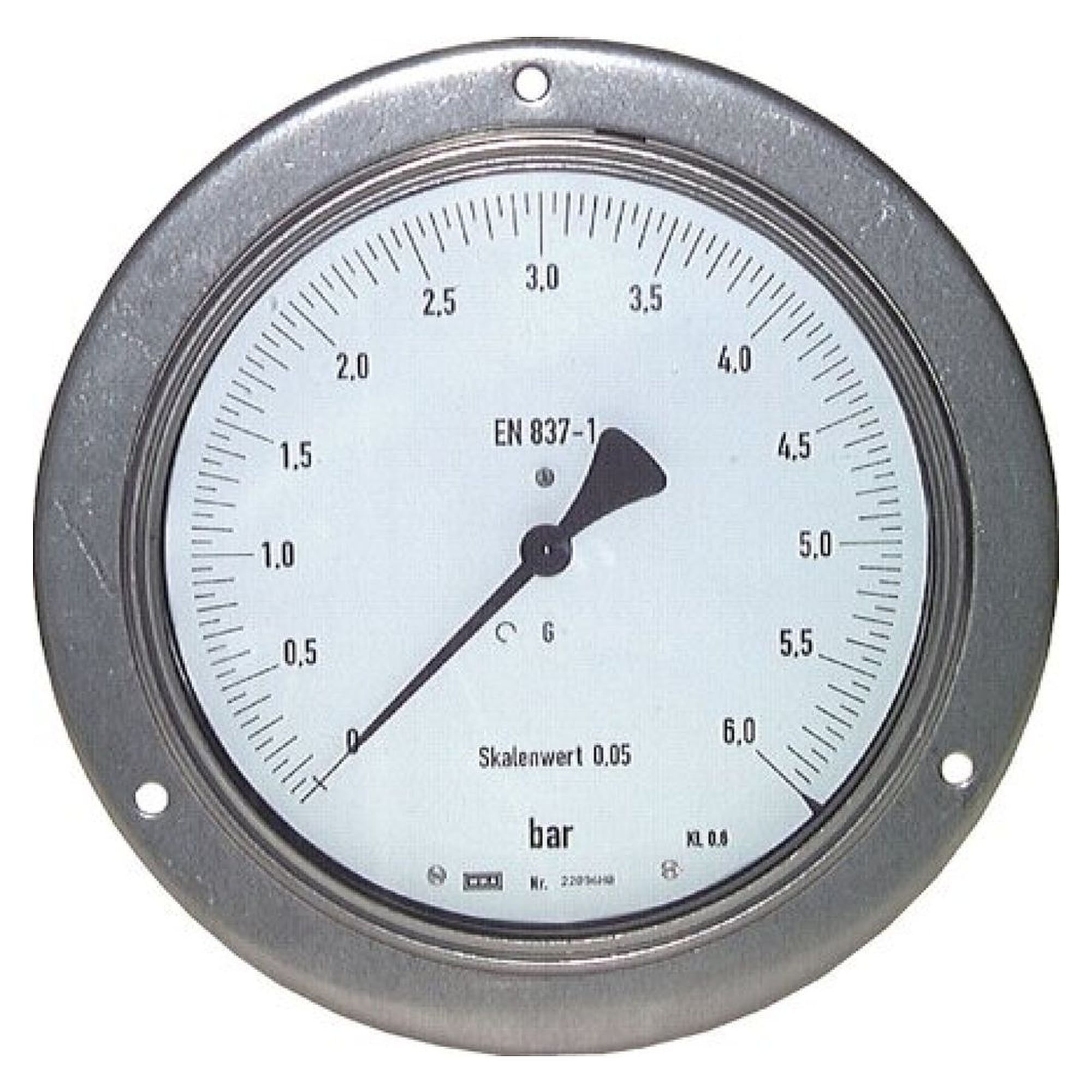 Wika MWF 160160 Feinmess-Manometer waagerecht, 160mm, 0-160 bar