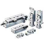 SMC MXQ12-50. MXQ, Pneumatischer Kompaktschlitten, Linearführung mit Kugelumlaufführung