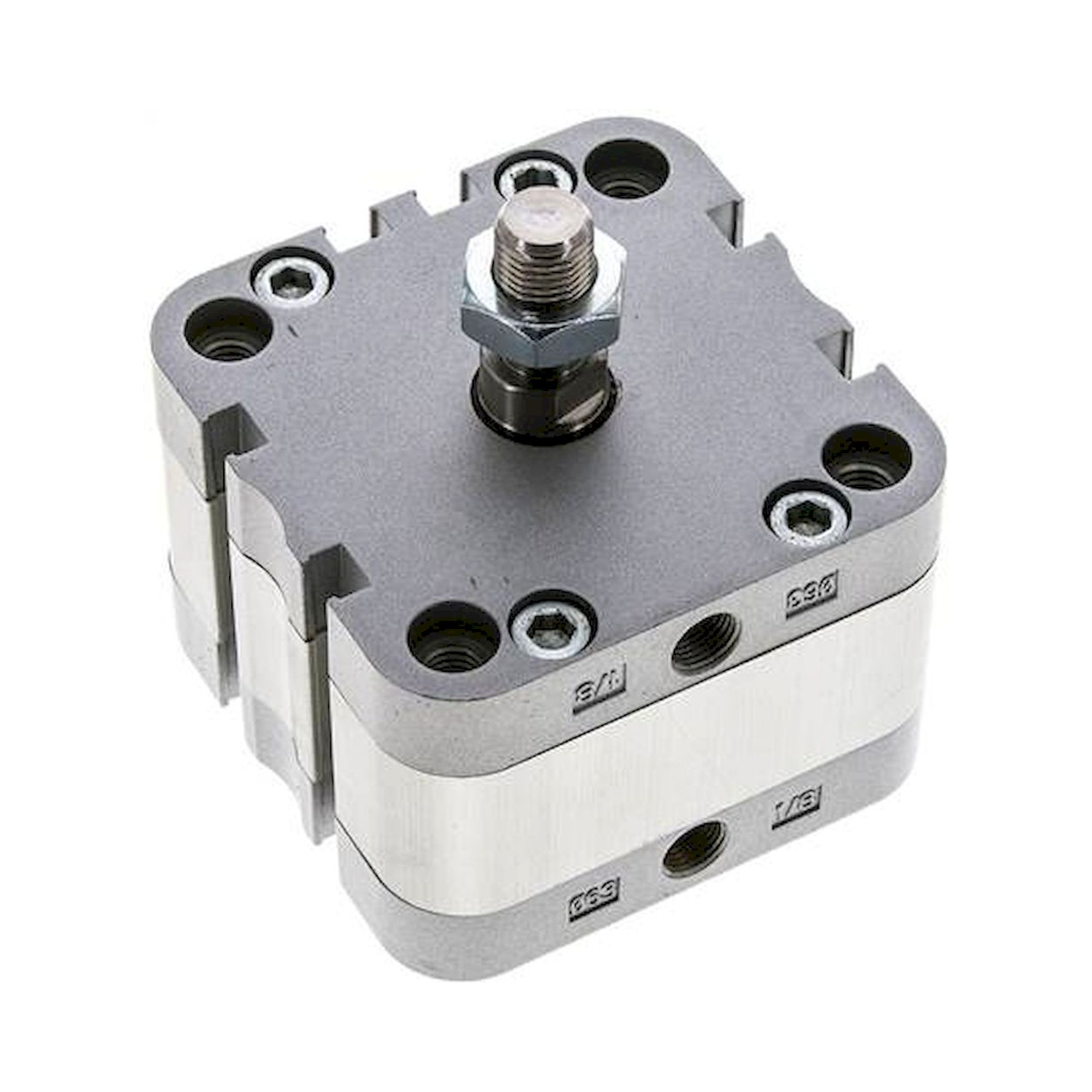 Airtec NAD 63/5-AG. ISO 21287-Zylinder, doppeltw., Kolben 63mm, Hub 5mm