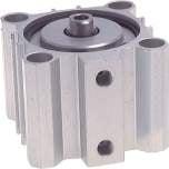 NDM 100/20. Short-stroke cylinders, double acting, piston 100 mm, stroke 20 mm
