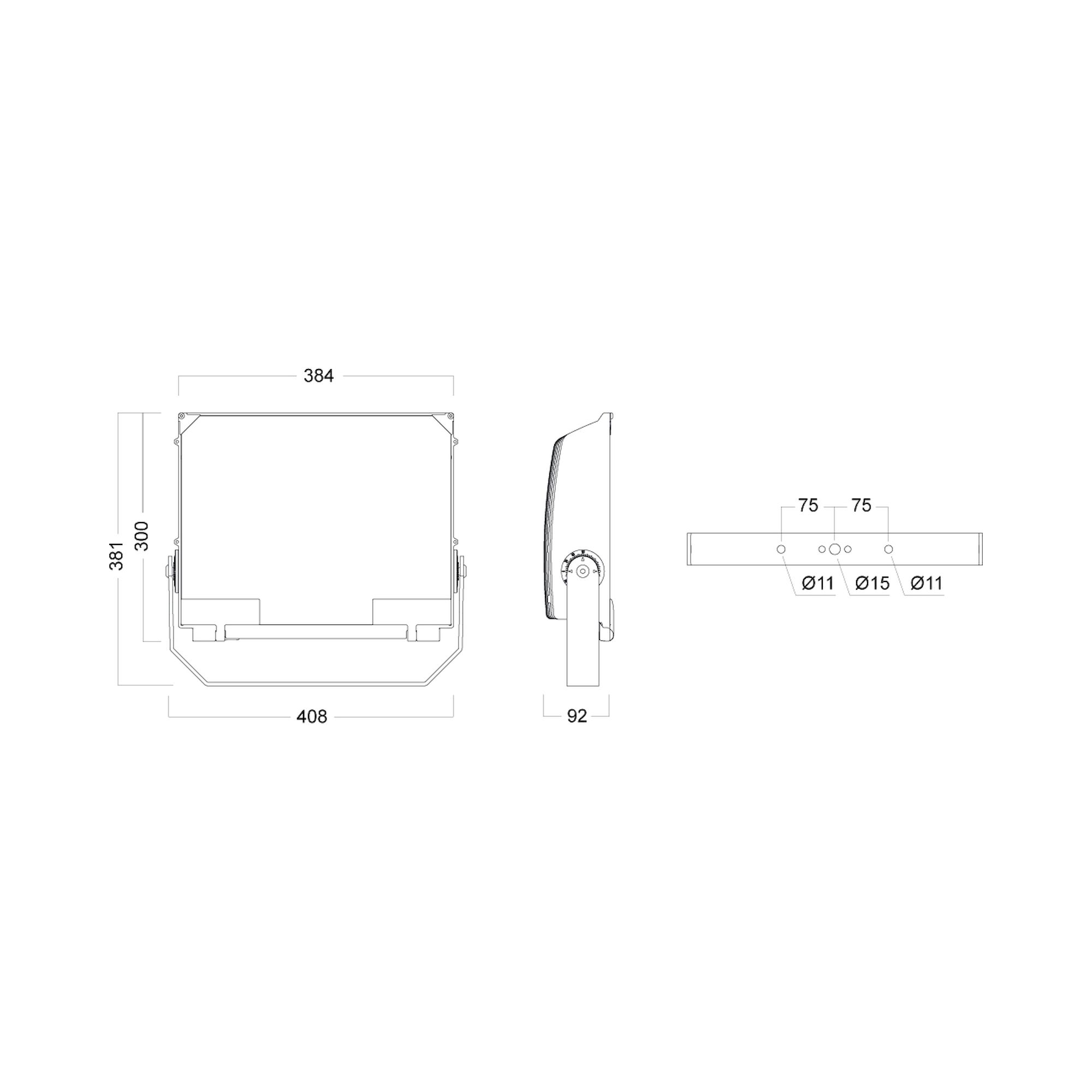 Glamox NEXT outdoor luminaire, 19620 lm, 3000 K, DALI dimmable