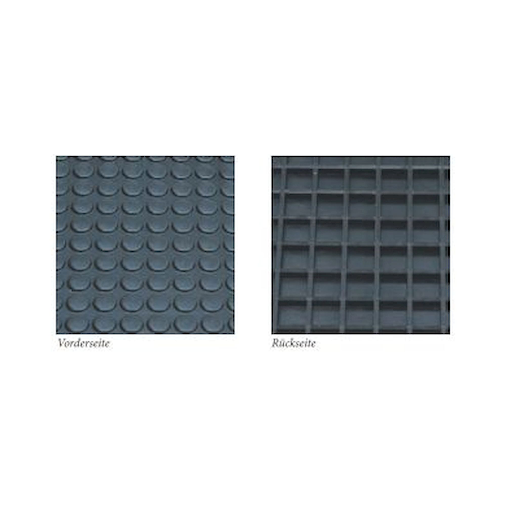 Tapis de sol ESD en nitrile NBR, conducteur, noir, picots plats, résistant à l'huile et à la chaleur, 920 x 620 x 10 mm - Ergokomfort NI-FN-ESD