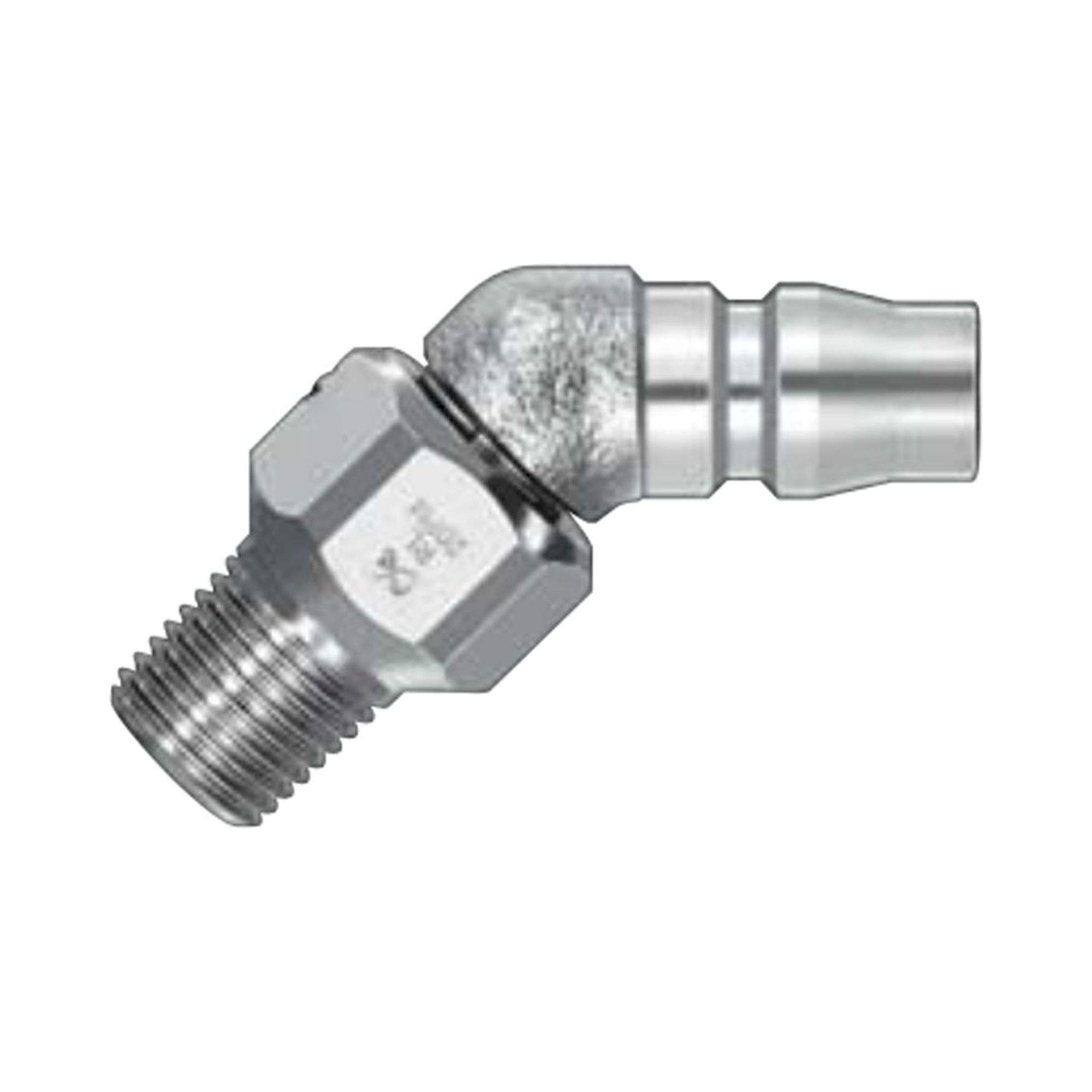 Nitto Kohki Rotary Plug. Quick Connect Coupling RL-30PM, Steel, NBR