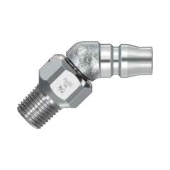 Nitto Kohki Rotary Plug. Schnellkupplung RL-30PM, Steel, NBR