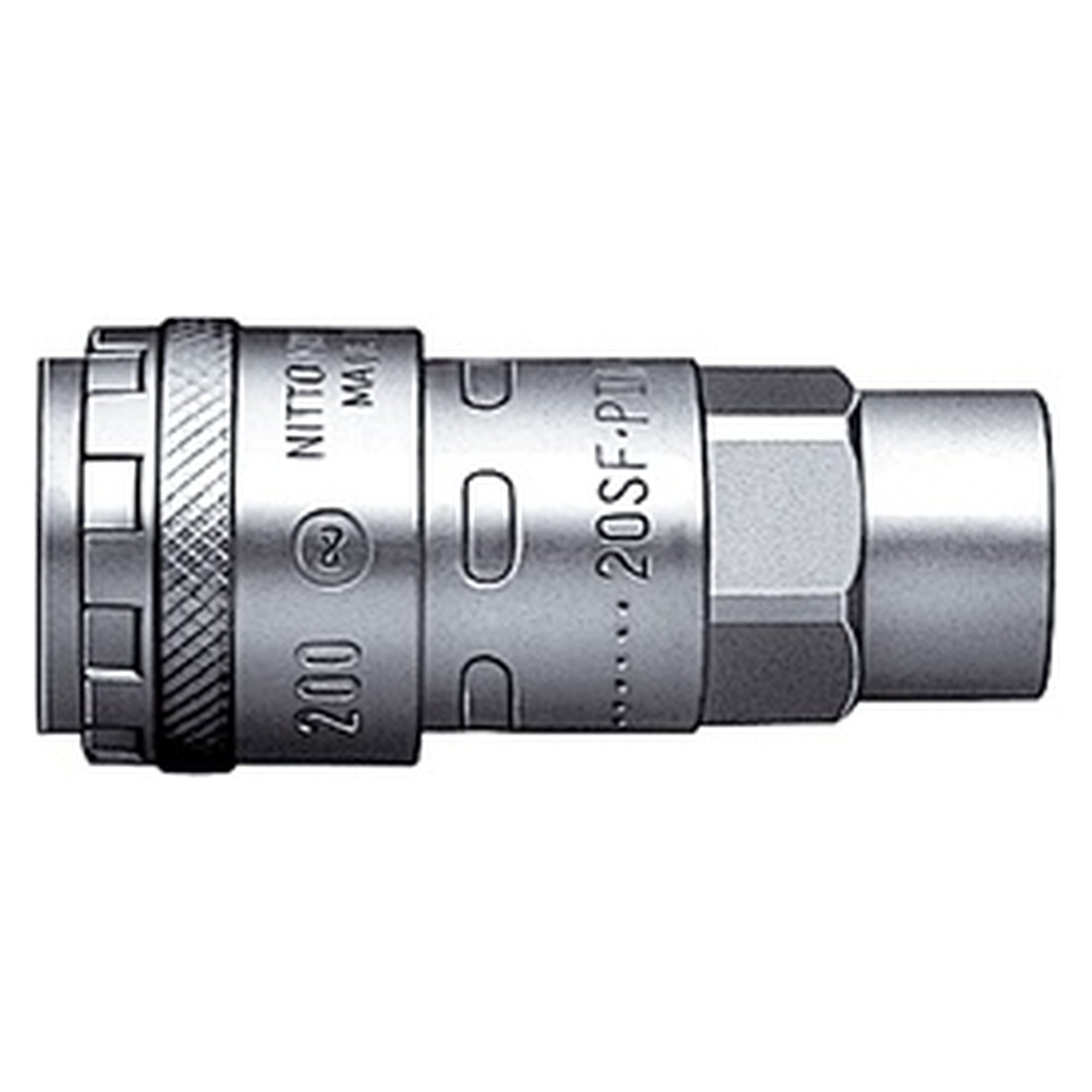 Schnellkupplung HI Cupla 200 200-20SF, R 1/4, Stahl - Nitto Kohki 317402500