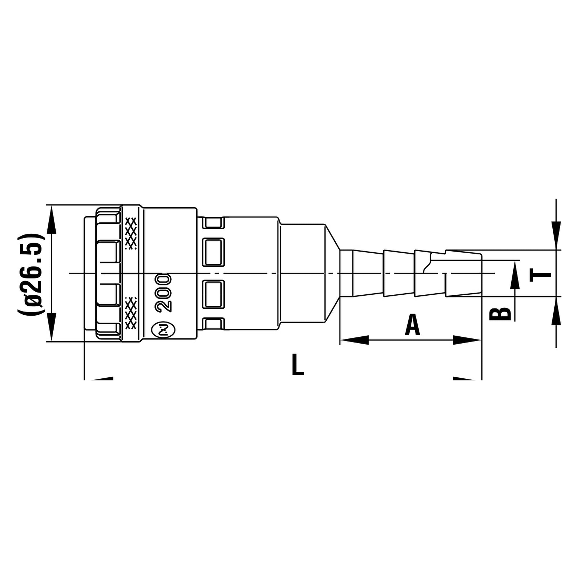 Lock Cupla 200 L200-30SH Maßblatt