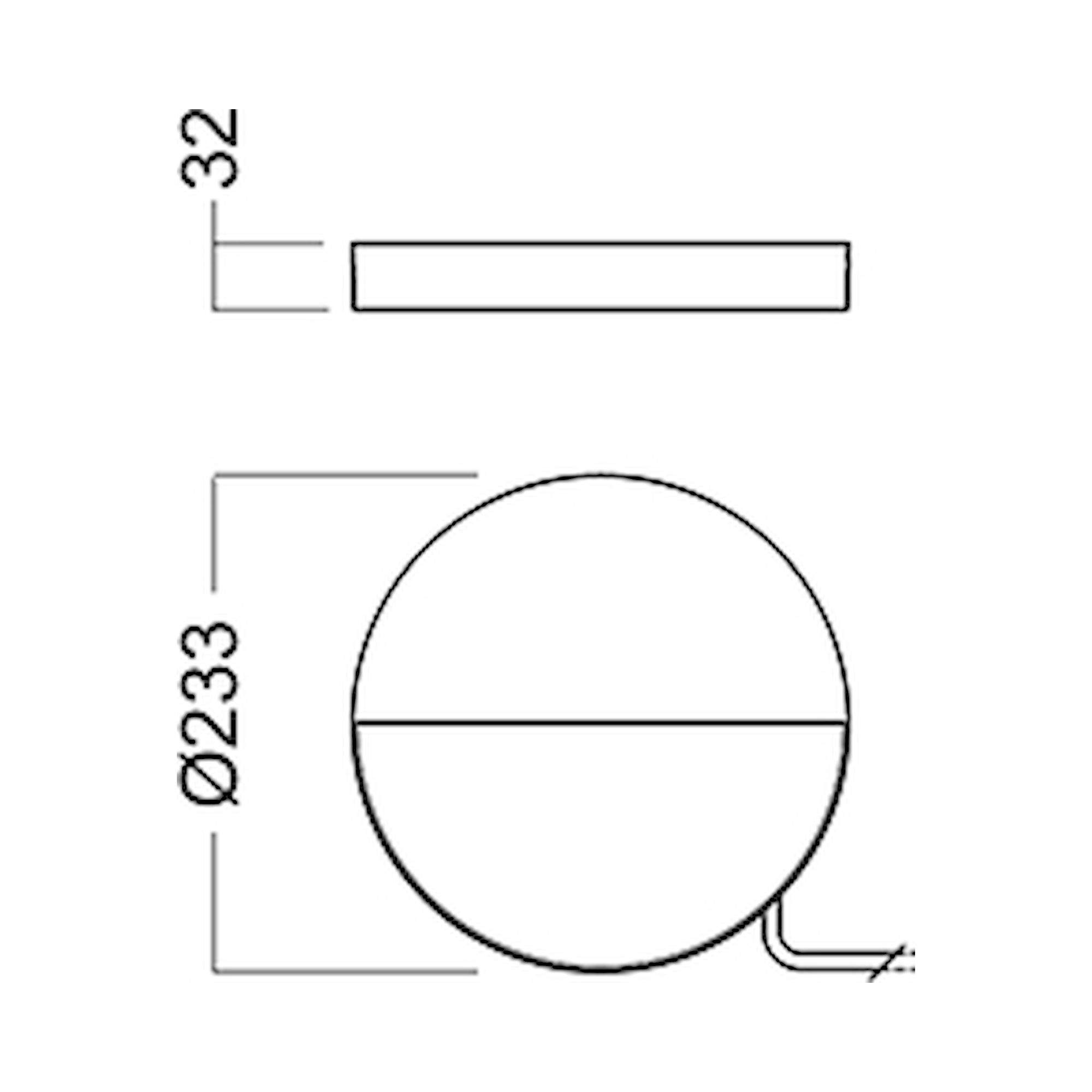 Glamox O62-W3 outdoor luminaire, 416 lm, 3000 K, switchable
