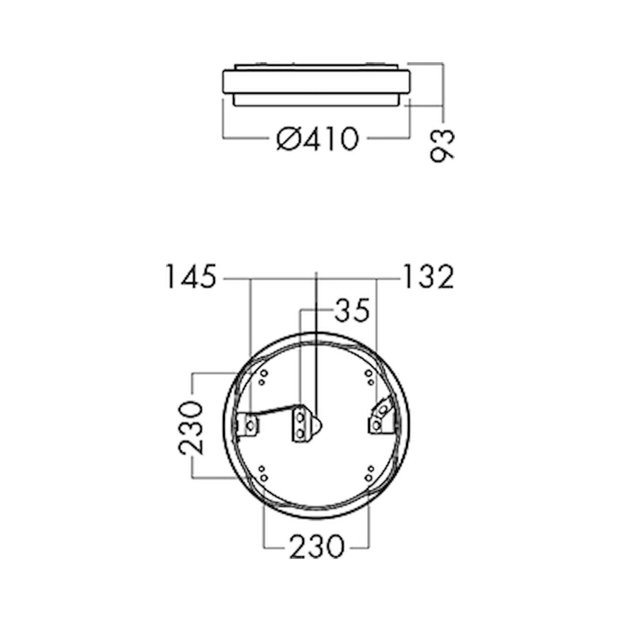 Glamox O70-S410 luminaire d'extérieur, 1835 lm, 4000 K, à gradation DALI